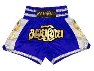 Muay Thai Boxing Shorts : KNS-141-Blue